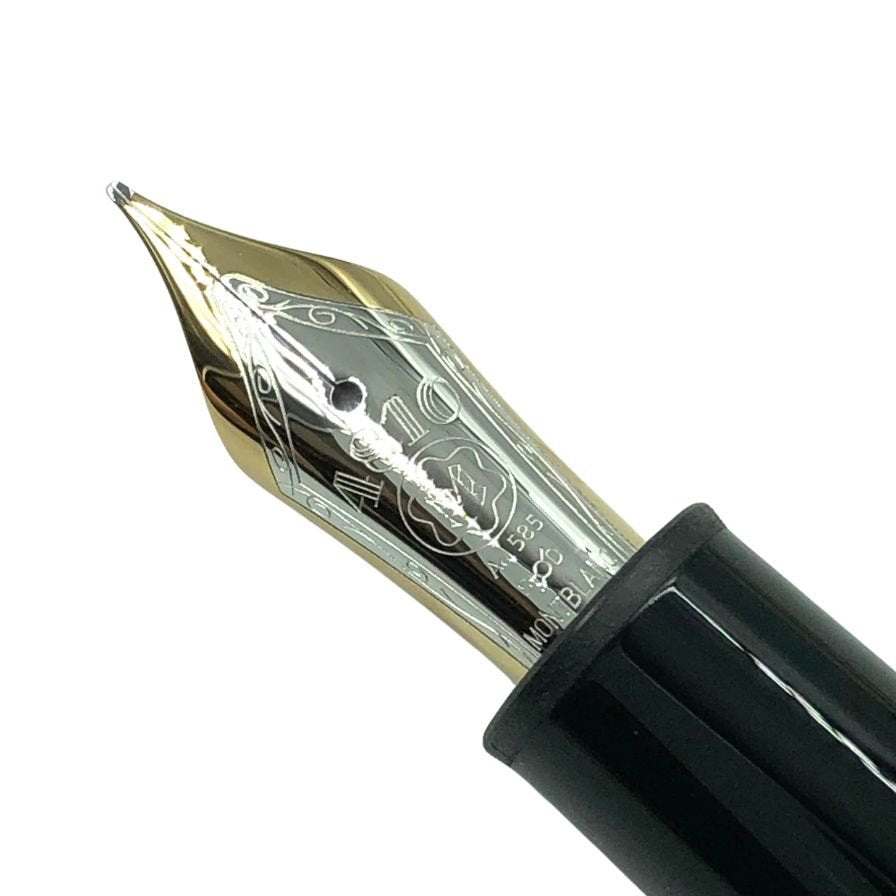 モンブラン 万年筆 マイスターシュティック No.146 ペン先14C ブラック ゴールド MONTBLANC【AFI18】