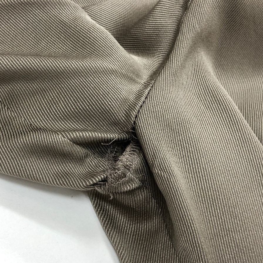 極美品◆エルメス マルジェラ期 長袖シャツ シルク ベージュ系 サイズ44 レディース HERMES 【AFB41】