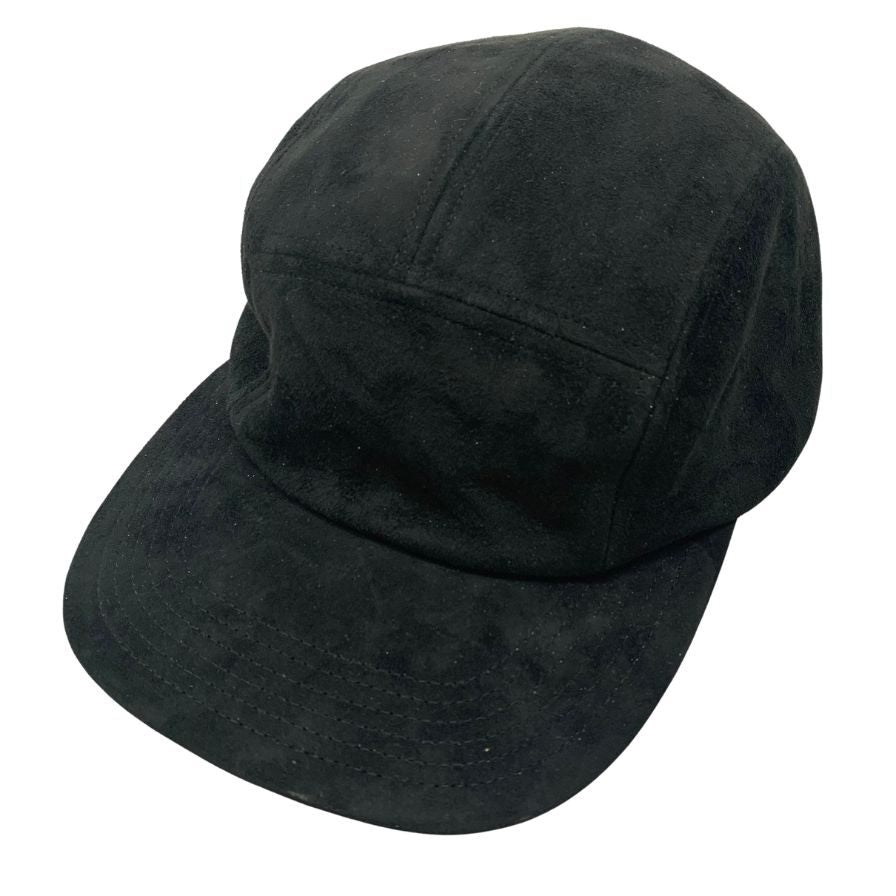 未使用◆キジマタカユキ ゴートスエードジェットキャップ EX-23203-01 サイズF ブラック ユニセックス KIJIMA TAKAYUKI GOAT SUEDE JET CAP【AFI26】