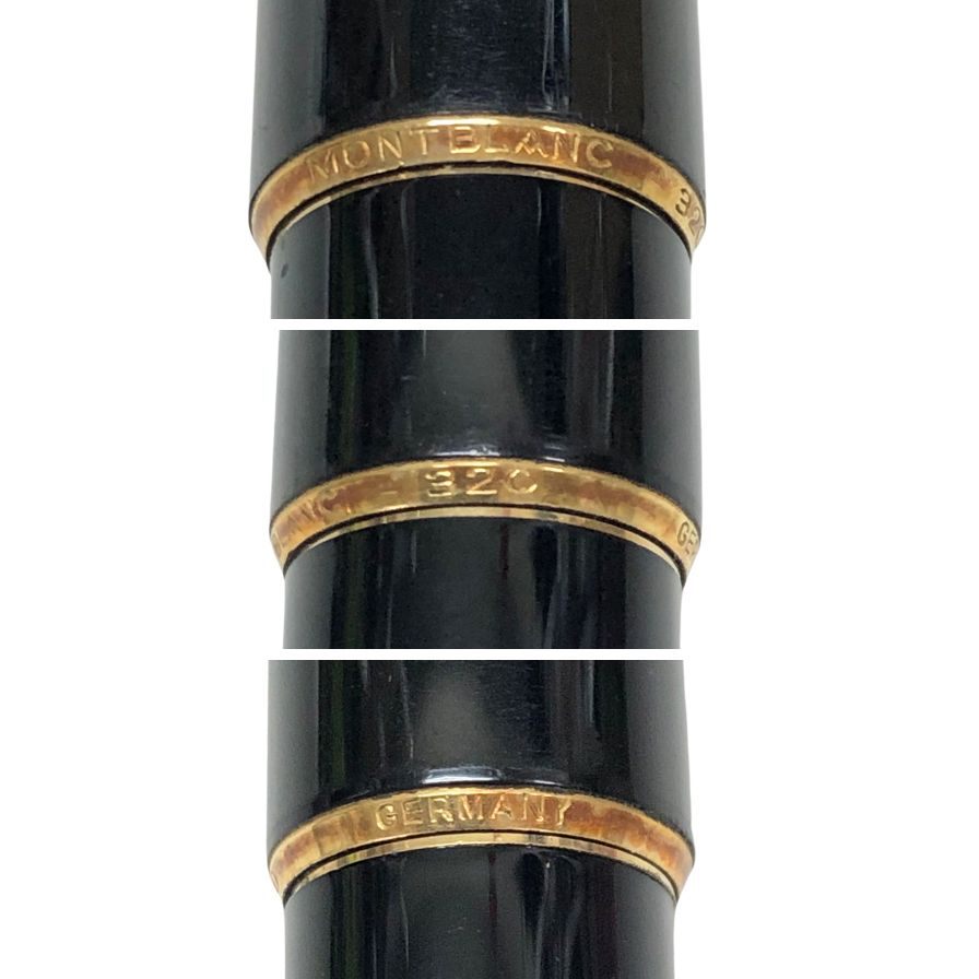 モンブラン 万年筆 320 ペン先585 ブラック ゴールド MONTBLANC【AFB54】