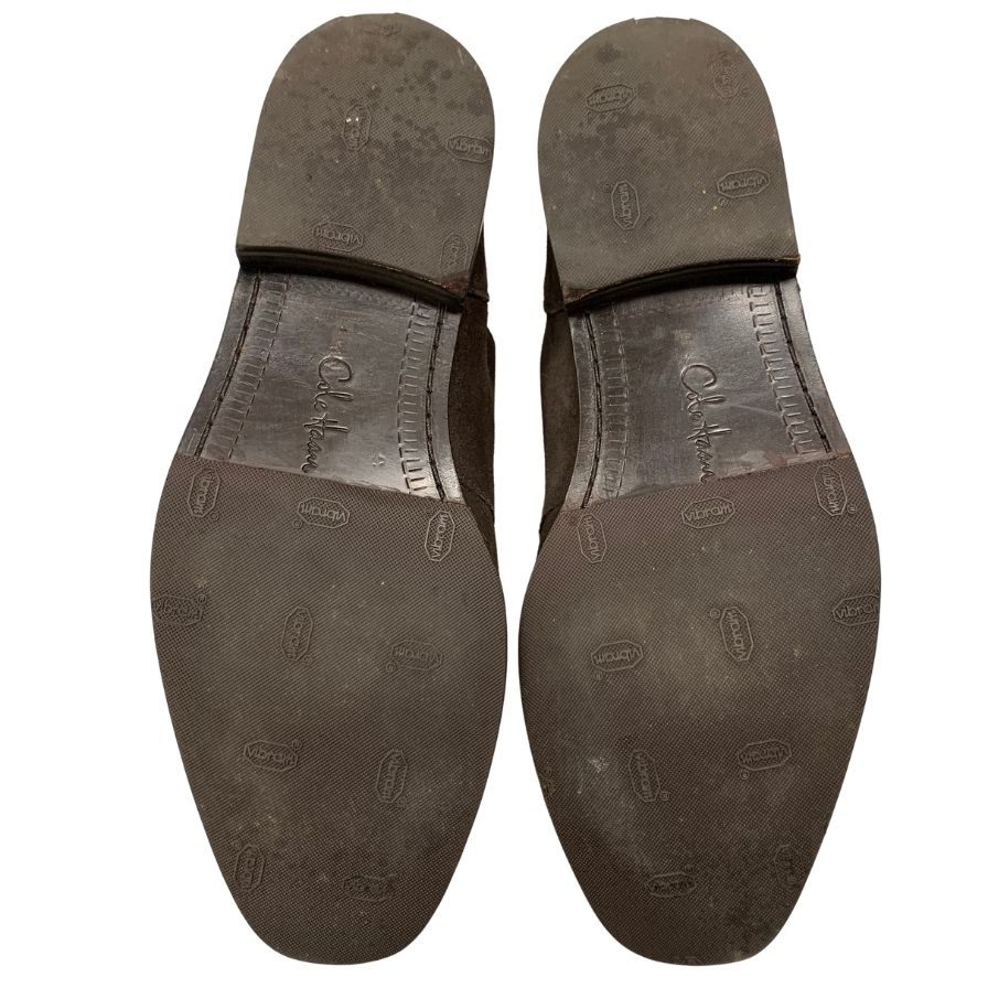 コールハーン レザーシューズ Uチップ 外羽根 スエード メンズ ブラウン サイズ10 COLE HAAN 約28.0cm【AFC46】