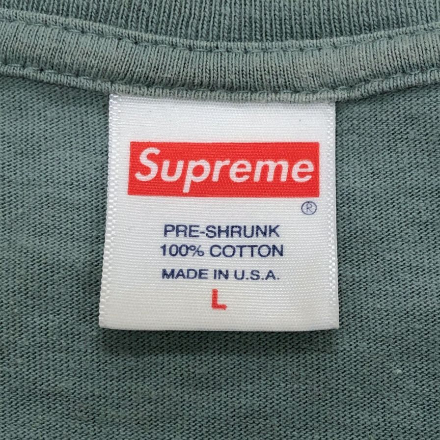 美品◆シュプリーム Tシャツ スージーガール コットン メンズ サイズL カーキ Supreme 【AFB8】