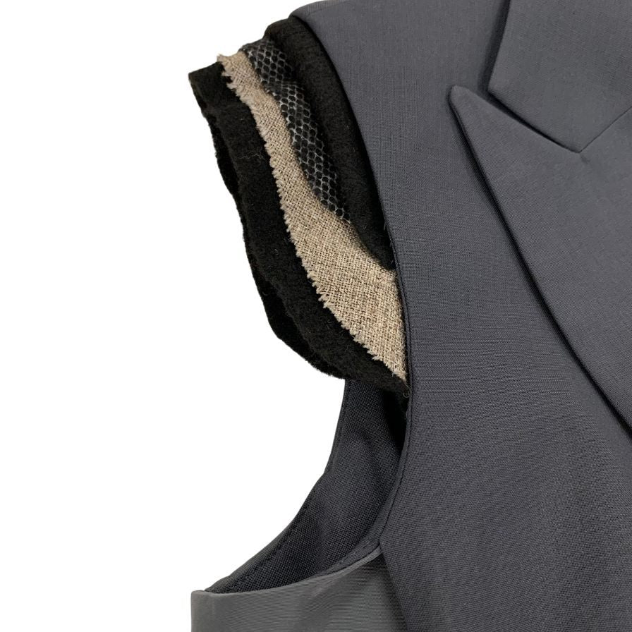 極美品◆サカイ 23AW ベスト ジレ Suiting Mix Vest 23ー06756 グレー レディース サイズ1 Sacai 【AFB30】