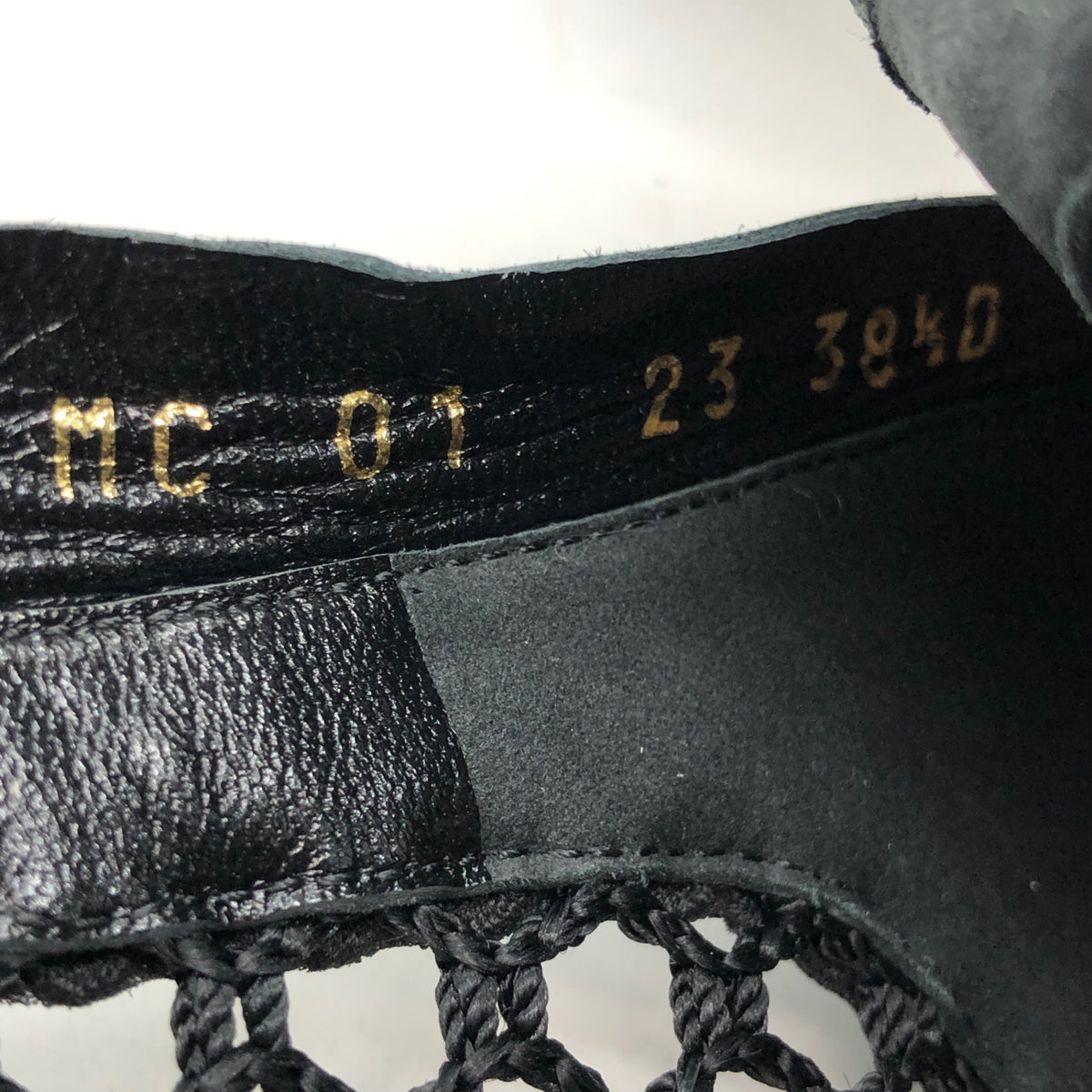 クリスチャン ディオール エンブロイダリー メッシュ ブーティ 2023 レディース サイズ38.5 ブラック Christian Dior 約25.5cm【AFC6】
