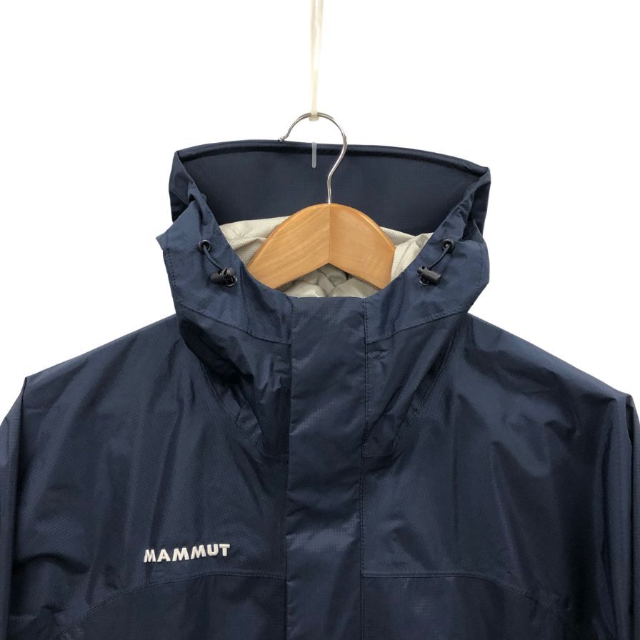 美品◆マムート ナイロンジャケット 160周年限定 ソフトシェルジャケット ネイビー メンズ サイズL MAMMUT 【AFB8】