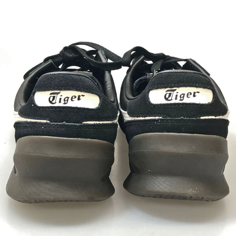 オニツカ タイガー ローカットスニーカー オーボリ レザー ガムソール A50 ブラック メンズ サイズ 26cm Onitsuka Tiger OHBORI 約26.0cm【AFD5】