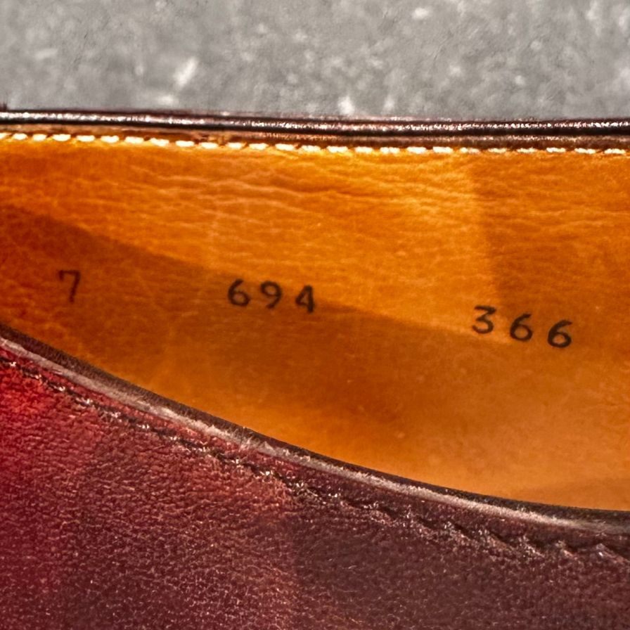 ベルルッティ レザーシューズ シングルモンク バーガンディ サイズUK7 メンズ BERLUTI ビジネスシューズ 約26.0cm【LA】【中古】
