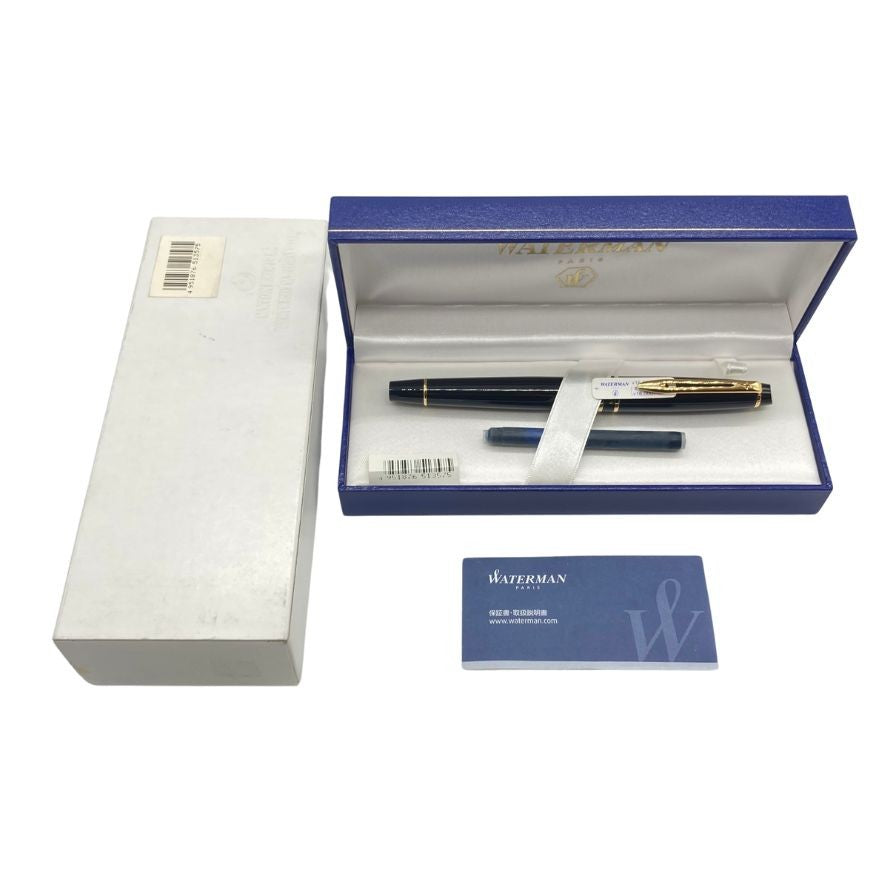 ウォーターマン 万年筆 エキスパート エッセンシャル ブラック ゴールド Fニブ WATERMAN【AFI17】