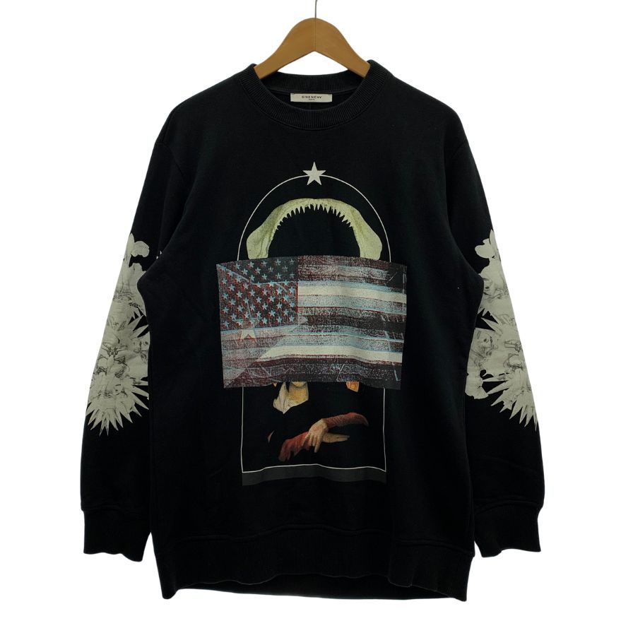 GIVENCHY ブラック スウェット Sサイズ 20AW【GIVENCHY】 GIVENCHY ロゴ 3D スウェットシャツ (GIVENCHY