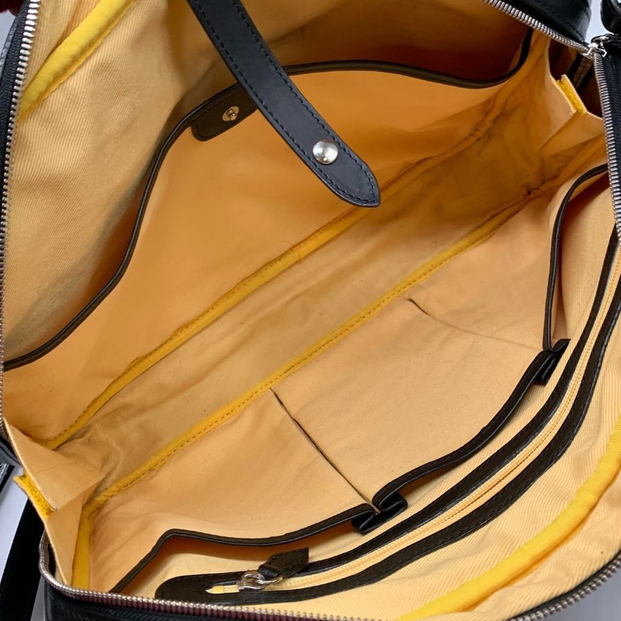 万双 ブリーフケース レザー ブラック MANSO【AFE6】