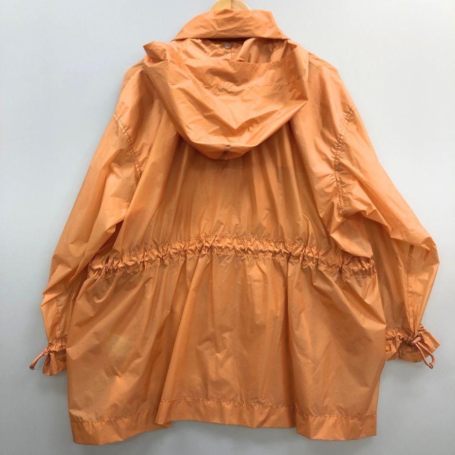 極美品◆プリーツプリーズ ナイロン フーディー ブルゾン オレンジ サイズ3 PP01-ZD511 PLEATS PLEASE ISSEY MIYAKE 【AFB3】