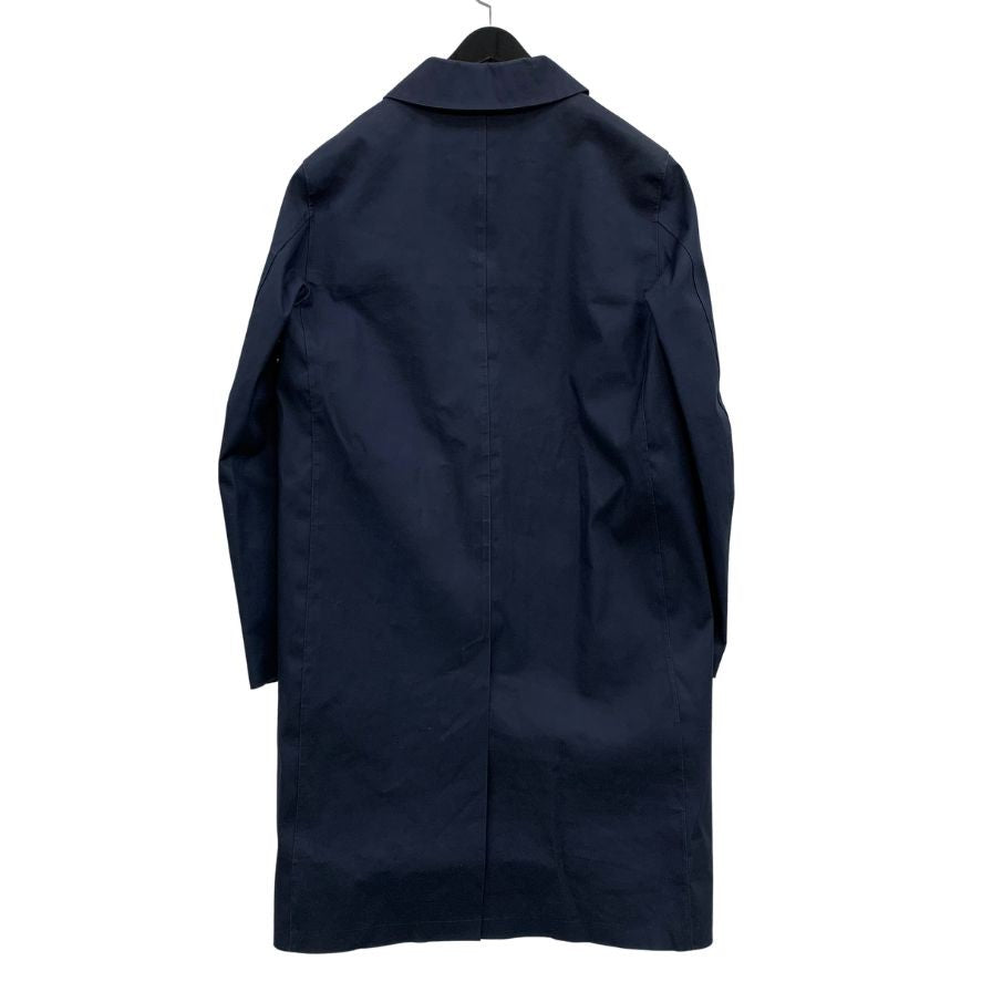 マッキントッシュ ステンカラーコート ダンケルド ゴム引き コットン サイズ36 メンズ ブラック MACKINTOSH【LA】