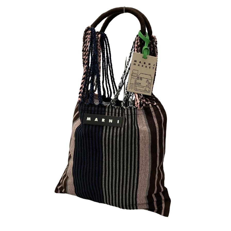 MARNI ストライプ編み込みショルダーバッグ