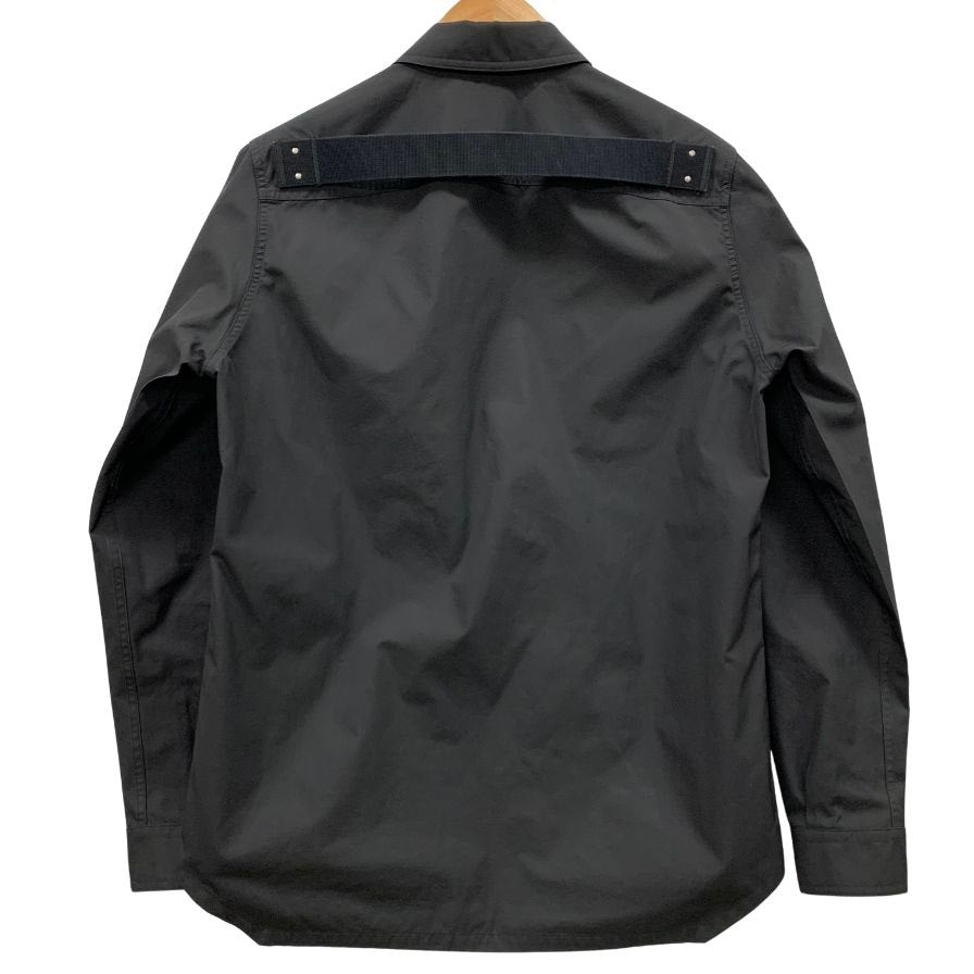 極美品◆リックオウエンス 長袖シャツ ナイロン アウター 23SS RU01C4729-TF ブラック サイズ48 メンズ Rick Owens 【AFA2】