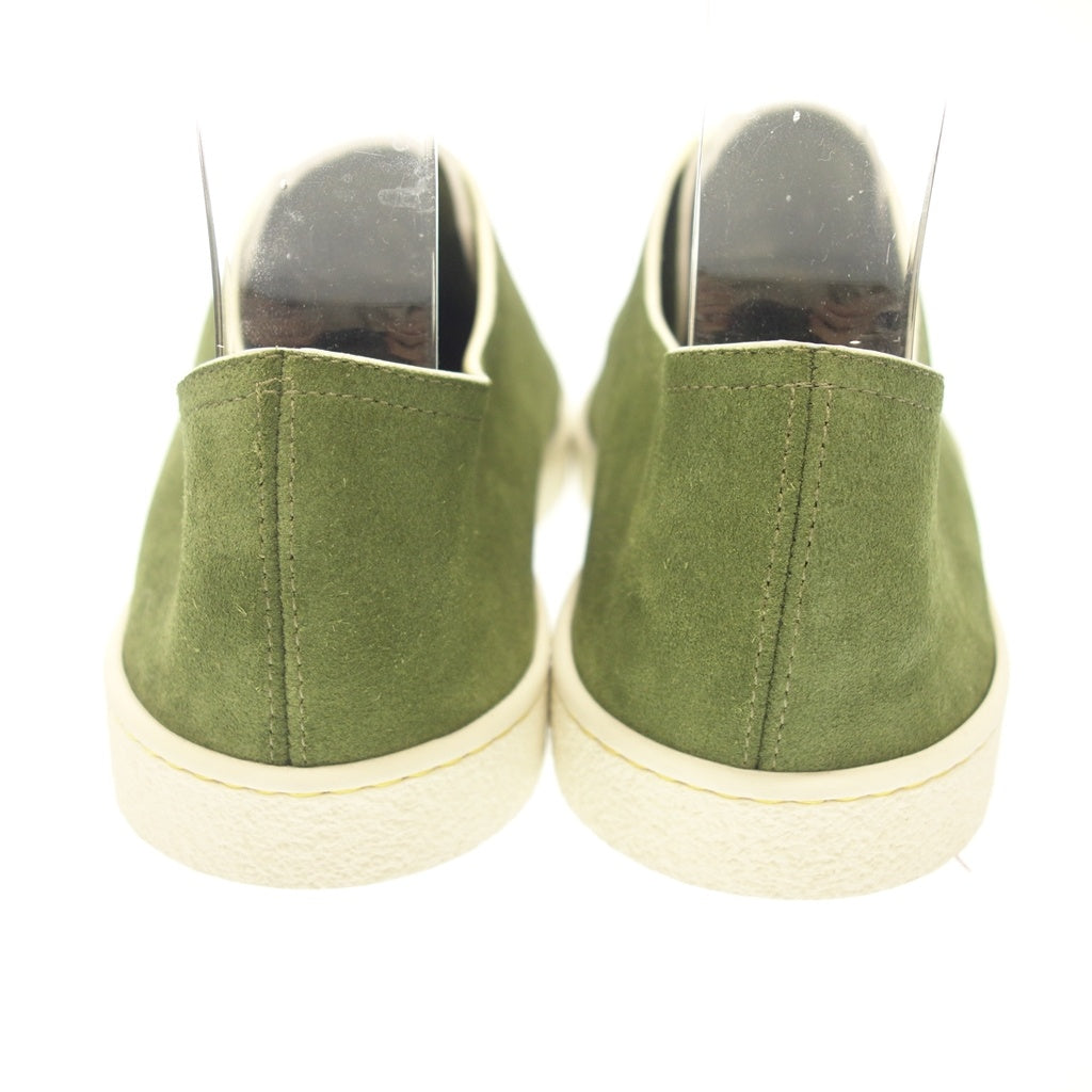 極美品◆ジョンロブ レザースニーカー スエード LEVAH メンズ 8.5 緑 JOHN LOBB【AFD6】