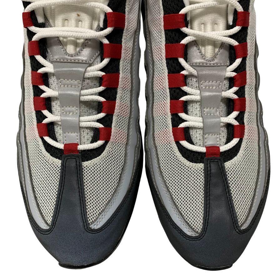 ナイキ ID スニーカー エアマックス 95 パールグレイ ダークビートルート サイズ30.5 818592ー996 NIKE AIR MAX PEARL GREY DARK BEETROOT 約30.5cm【AFC29】