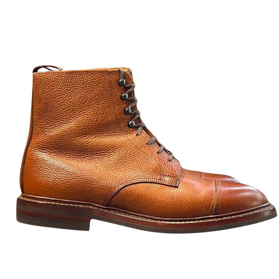 クロケット&ジョーンズ カントリーブーツ コニストン2 グレインレザー ブラウン メンズ サイズUK6E CROCKETT&JONES CONISTON2 ビジネスシューズ 約25.0cm【LA】【中古】