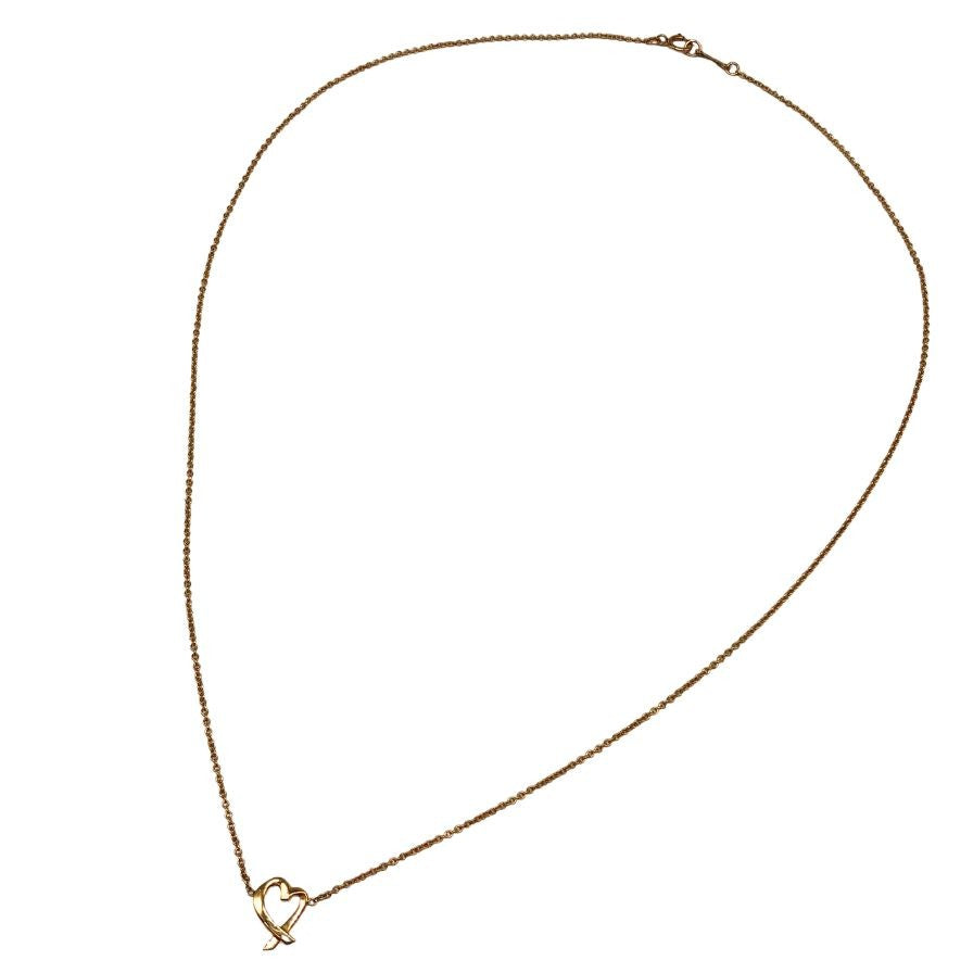 ティファニー ネックレス パロマピカソ AU750 ラビングハート レディース Tiffany&Co.【AFI13】