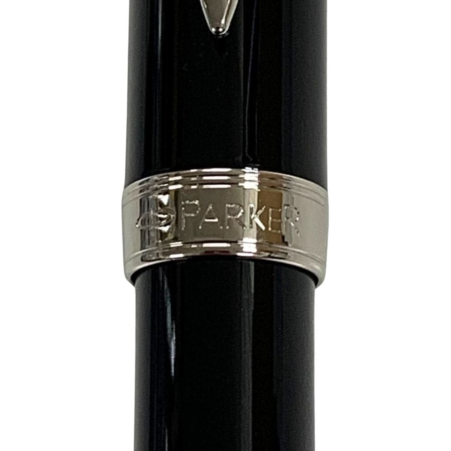 パーカー 万年筆 ソネット 細字 ペン先 18K 750 オリジナル ラック ブラック シルバー CT PARKER SONNET【AFI18】