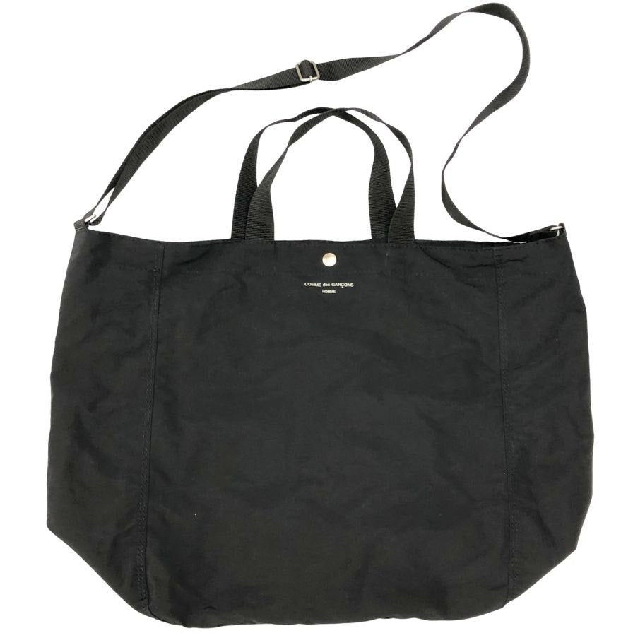 コムデギャルソン オム ショルダーバッグ 綿ナイロングログラン 2Way トート HN―K 292 ブラック COMME des GARCONS HOMME【AFE6】