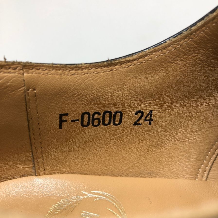 スコッチグレイン F0600 ブラック 24cm 3E メダリオン パンチドキャップトゥ SCOTCH GRAIN 約24.0cm【AFD5】