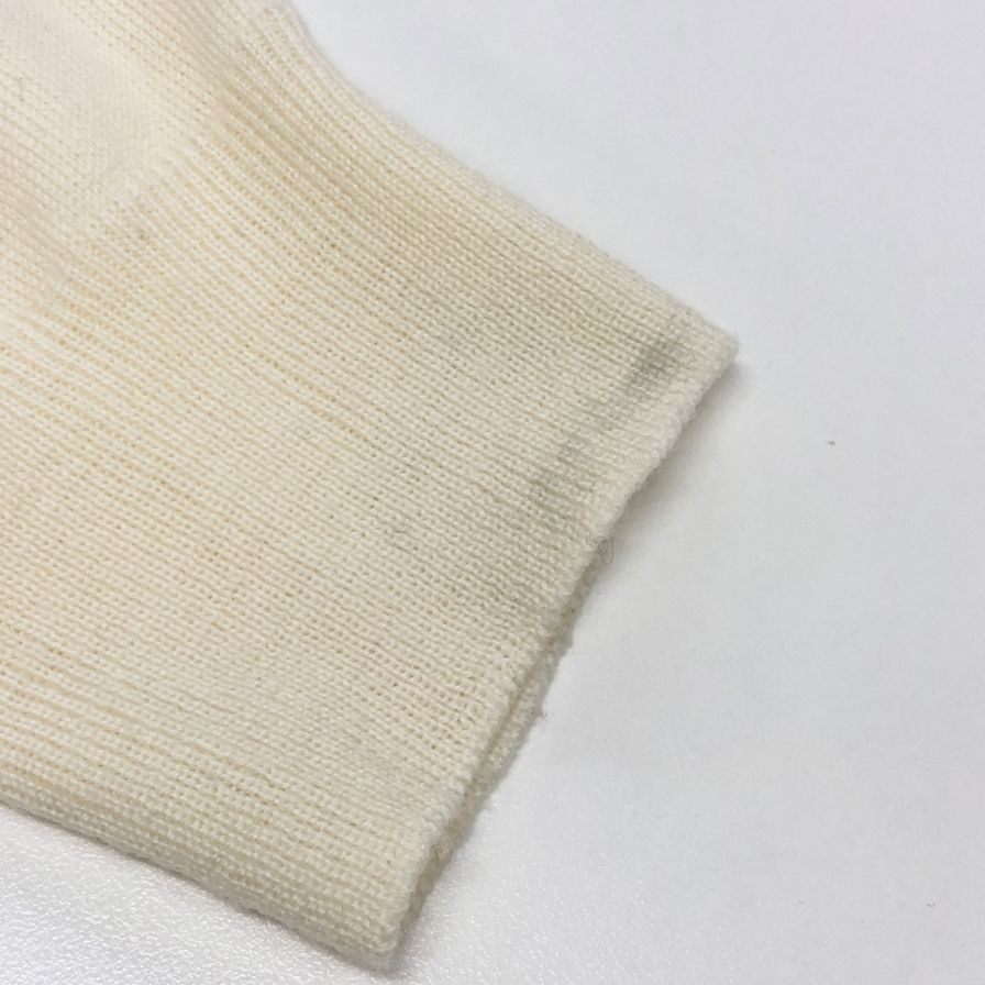 美品◆グランサッソ ニット モックネック ラナウール メンズ ホワイト サイズ52 Gran Sasso 【AFB13】