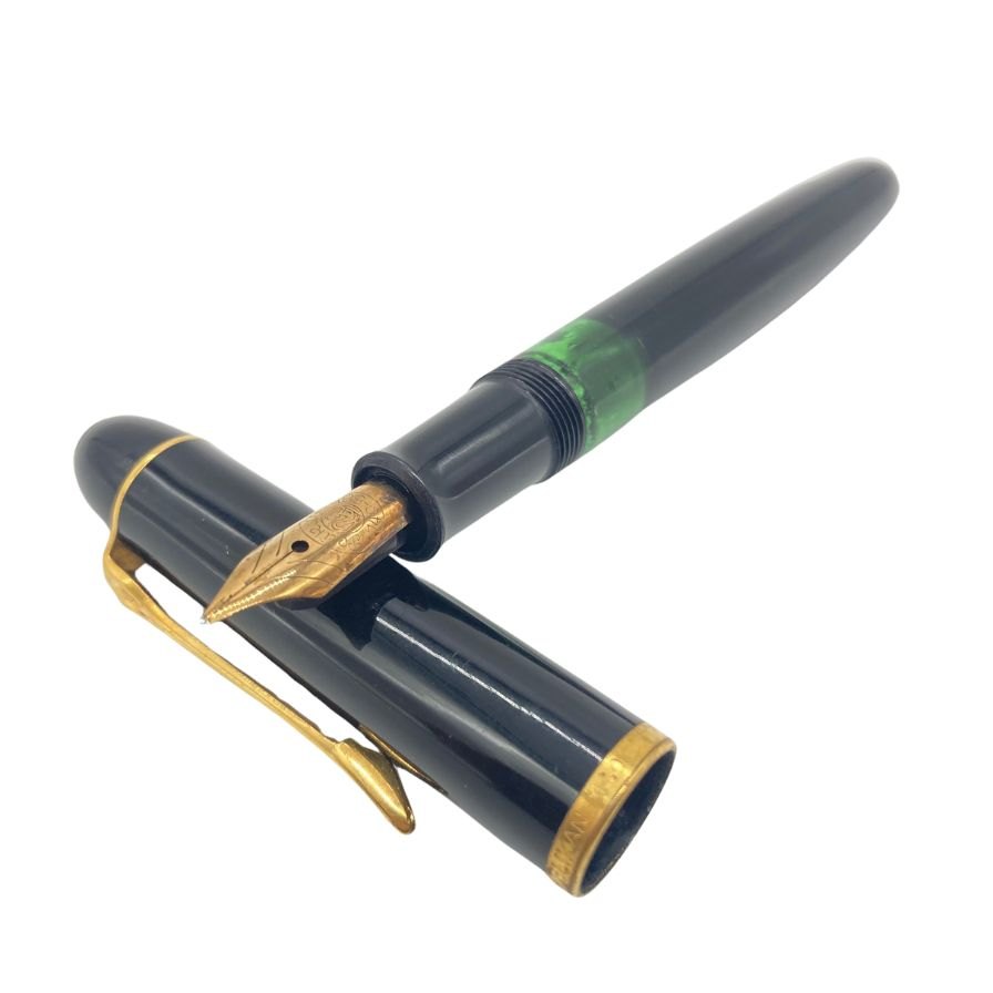 中古◆ペリカン 万年筆 スーベレン ペン先 74C-585 ブラック系 PELIKAN SOUVERAN【AFI3】