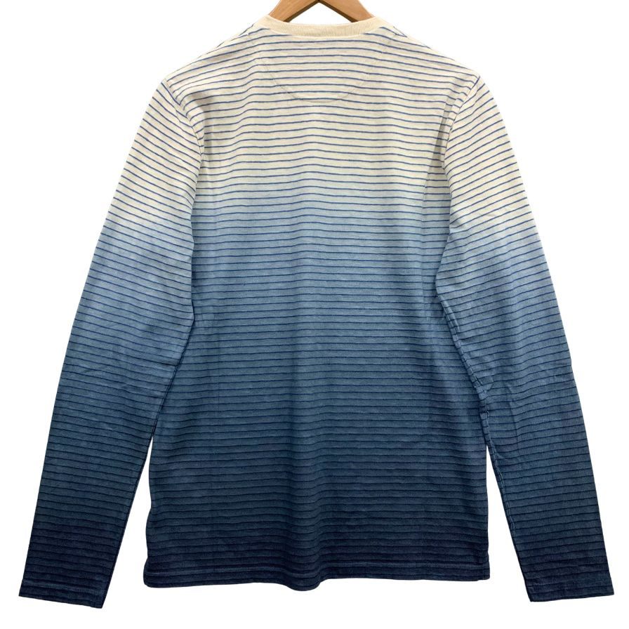 中古◆ロベルトコリーナ クルーネックロングTシャツ ブルーグラデ メンズ 48サイズ Roberto Collina 【AFB23】