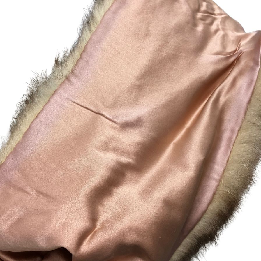 マルニ ストール ファー 裏地ピンク レディース ブラウン MARNI【AFI23】