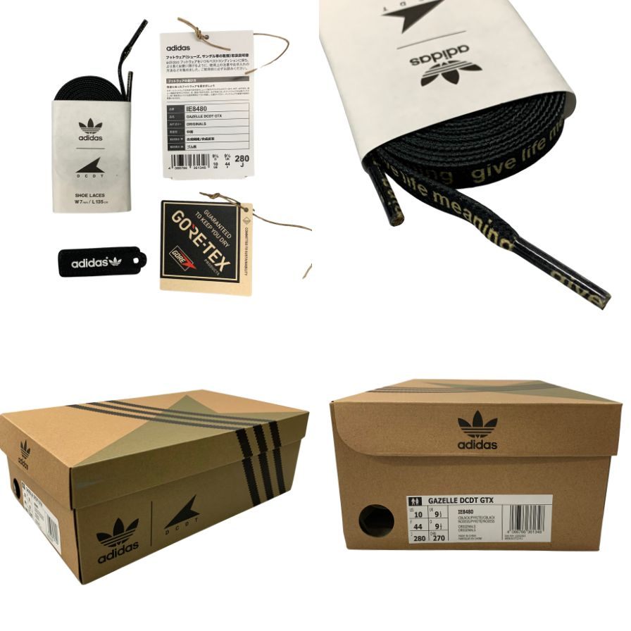 アディダス × ディセンダント ローカットスニーカー IE8480 ガゼル DCDT GTX ブラック メンズ サイズ28.0cm adidas DESCENDANT 約28.0cm【AFD15】