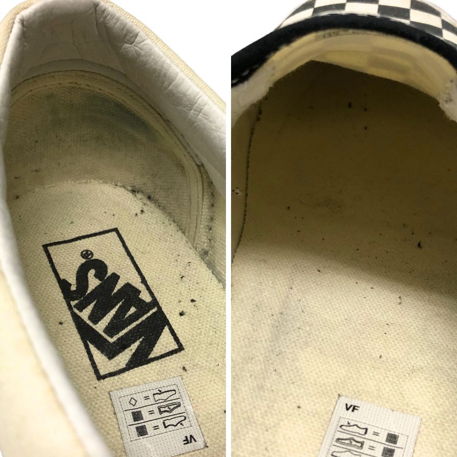 バンズ スリッポン チェッカー ブラック×ホワイト メンズ サイズ28.5 VANS 約28.5cm【AFC41】