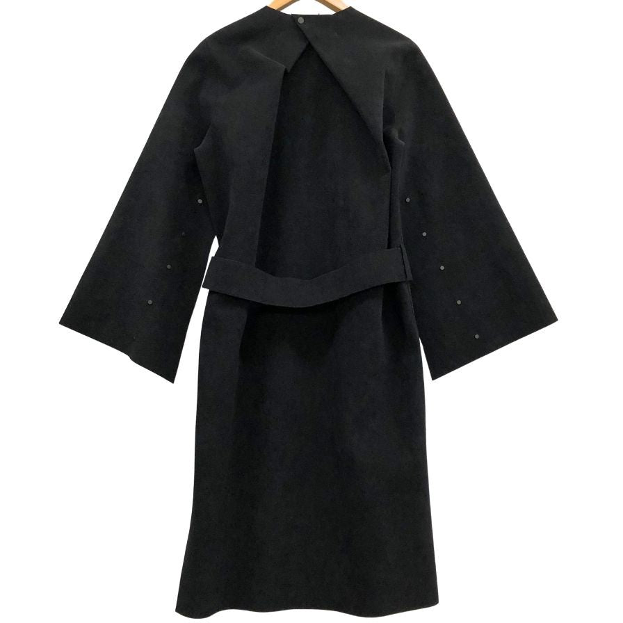 極美品◆ハイク ワンピース スエード ブラック レディース サイズ2 HYKE 【AFB37】