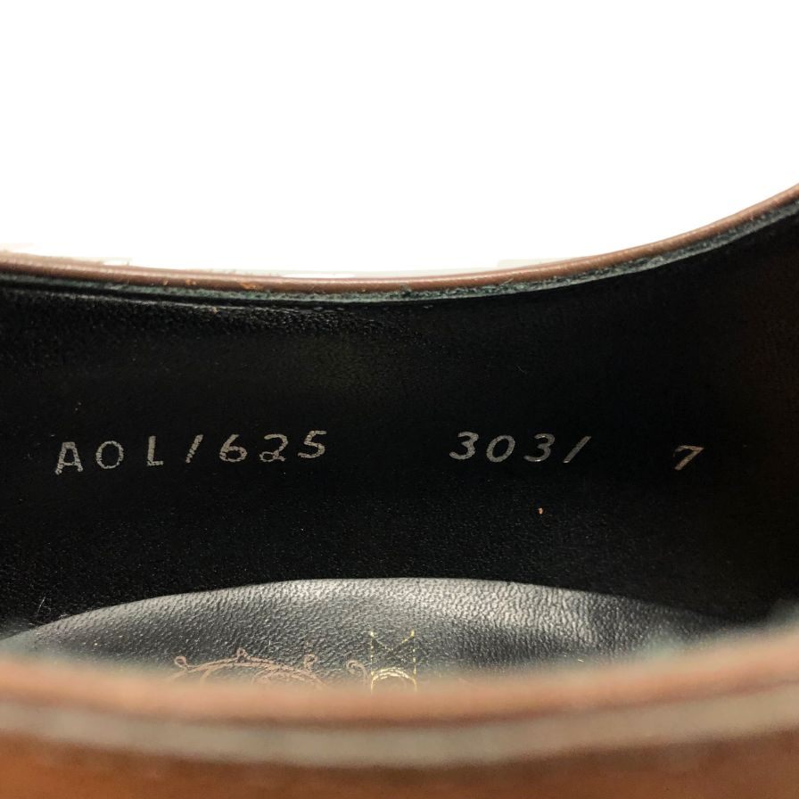 シェットランドフォックス レザーシューズ パンチドキャップトゥ 3031 メンズ サイズ 7 ブラウン SHETLANDFOX 約25.5cm【AFC47】