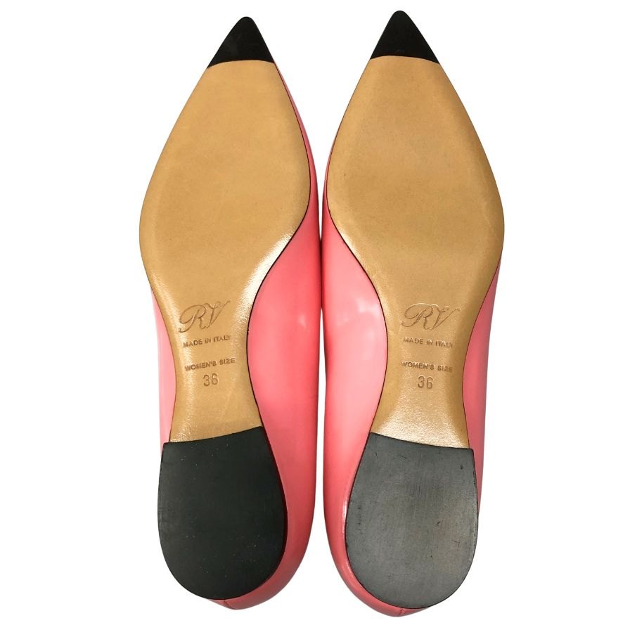 ロジェ ヴィヴィエ フラットシューズ パンプス レディース サイズ36 ピンク Roger Vivier 約22.5cm【AFC1】