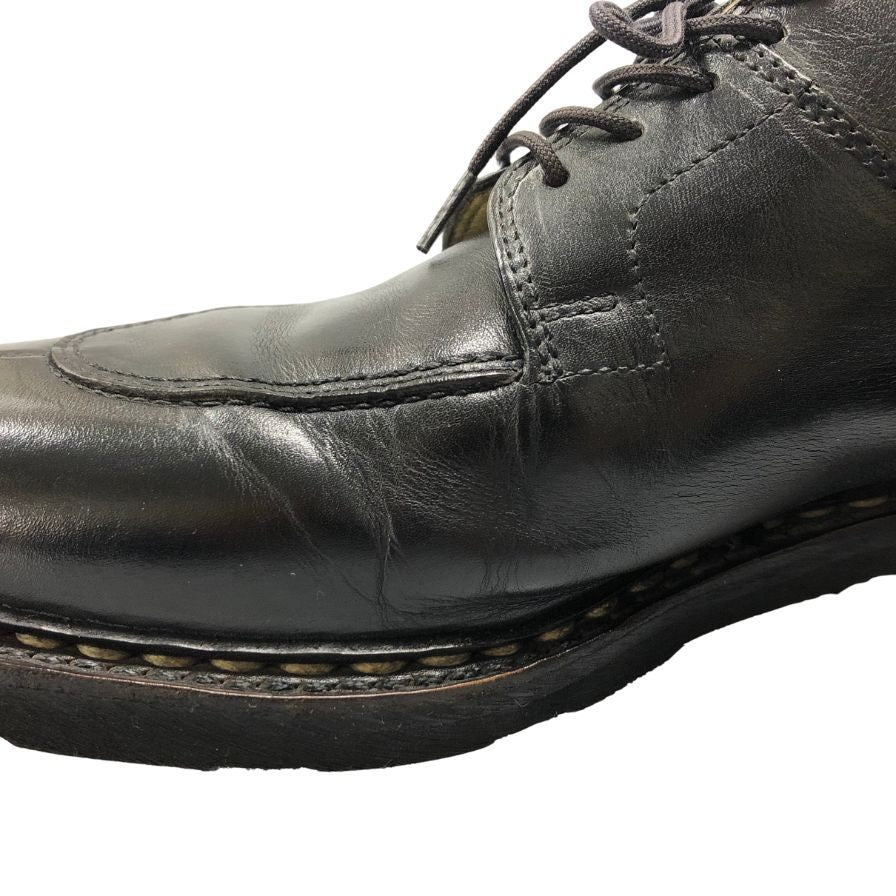 パラブーツ レザーシューズ アヴィニョン Uチップ サイズ8 ブラック PARABOOT AVIGNON 約27.0cm【LA】