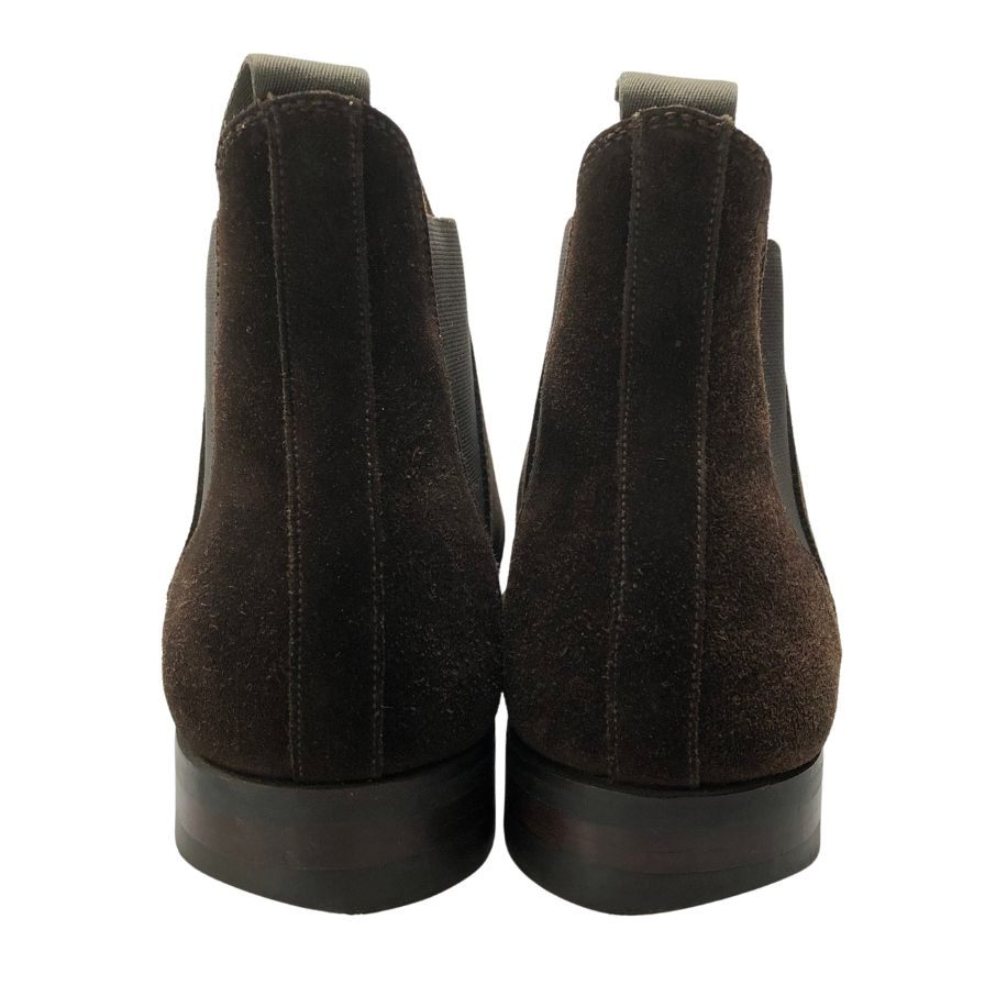 クロケット&ジョーンズ サイドゴアブーツ チェルシー 341ラスト スエード メンズ サイズUK8E ブラウン CROCKETT&JONES CHELSEA8 ブーツ 約26.5cm【LA】【中古】