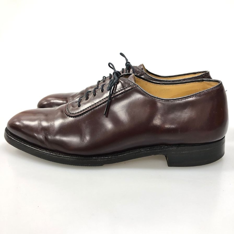ジョンストン&マーフィー レザーシューズ プレーントゥ 38878 サイズUS9D ボルドー Johnston and Murphy 約27.0cm【AFC28】