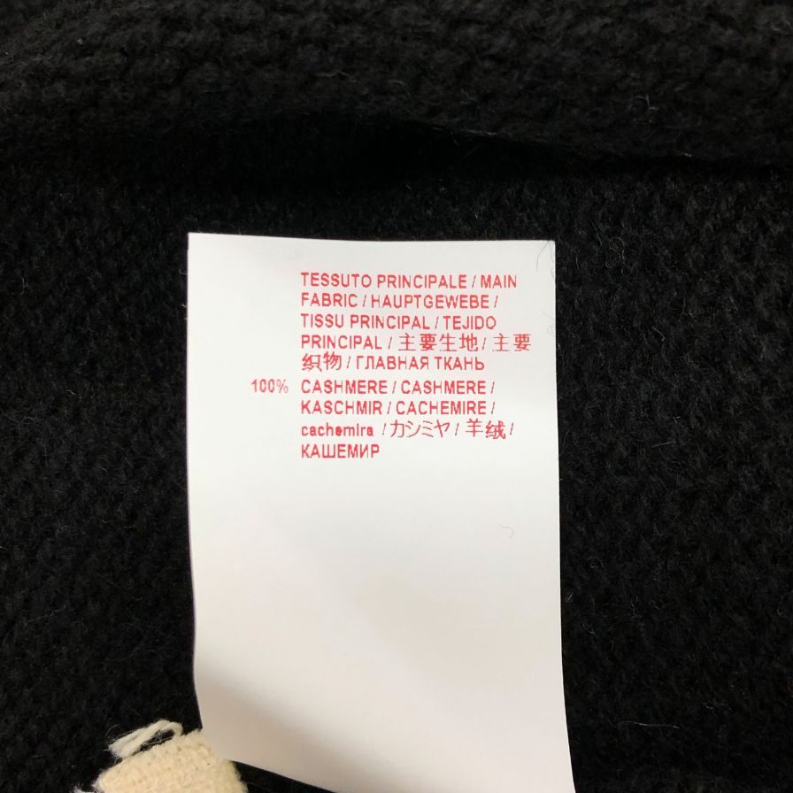極美品◆マルニ ニット セーター カシミア100% ステッチあしらい レディース サイズ40 ブラック MARNI 【AFB29】
