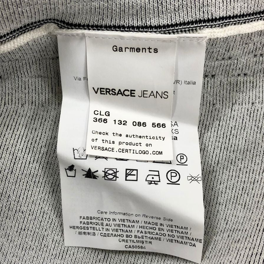 極美品◆ヴェルサーチ ジーンズ ノースリーブワンピース ロゴ金具 ブラック レディース US XXSサイズ VERSACE JEANS 【AFB37】