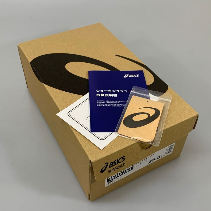 アシックス ランウォーク レザーシューズ ウイングチップ 1231A224-001 メンズ サイズ25.5EE E3 ASICS RUNWALK 約25.5cm【AFD15】