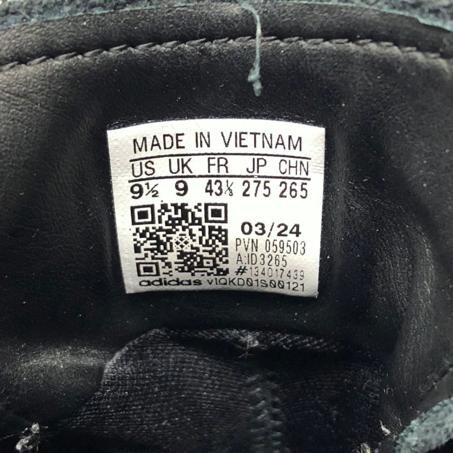 アディダス × アトモス ローカットスニーカー スーパースター レザー ゴアテックス ID3265 別注 ブラック メンズ サイズ27.5cm Adidas Atomos 約27.5cm【AFC3】