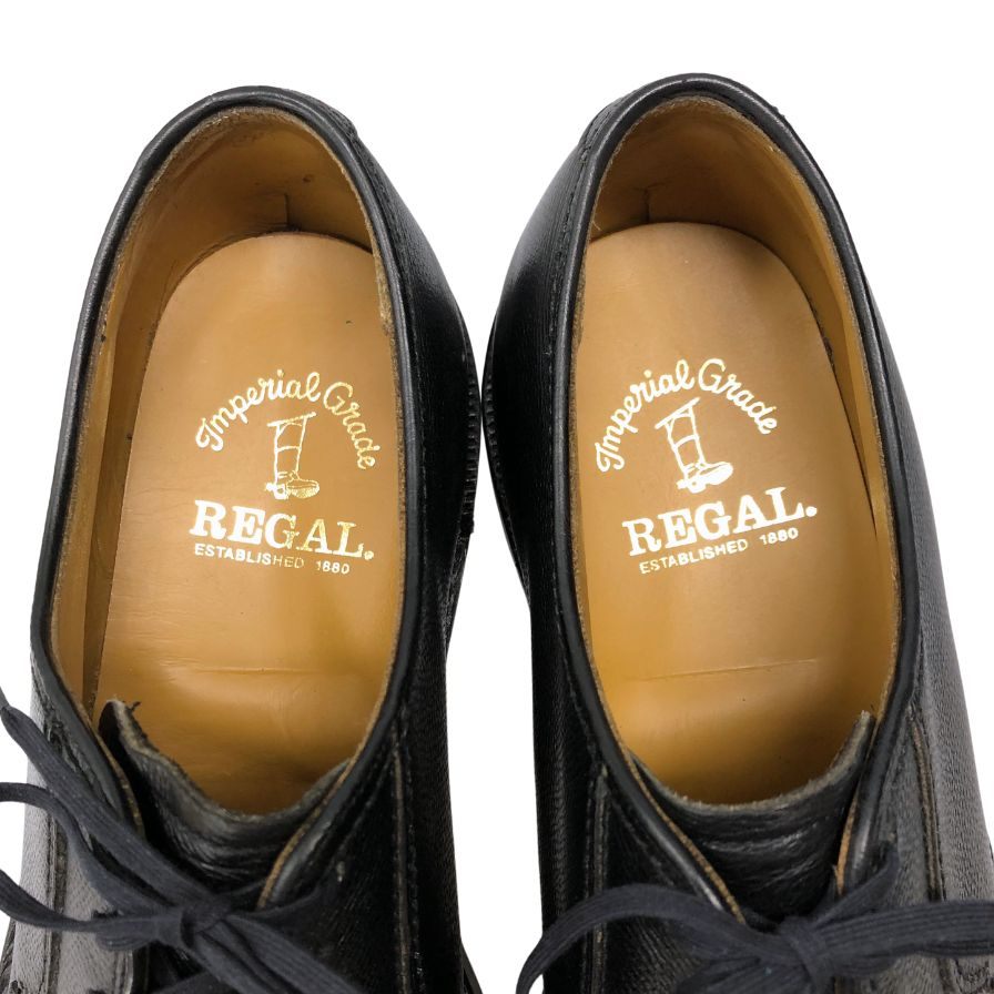 リーガル レザーシューズ 2236 プレーントゥ メンズ ブラック サイズ26.5 REGAL 約26.5cm【AFD1】