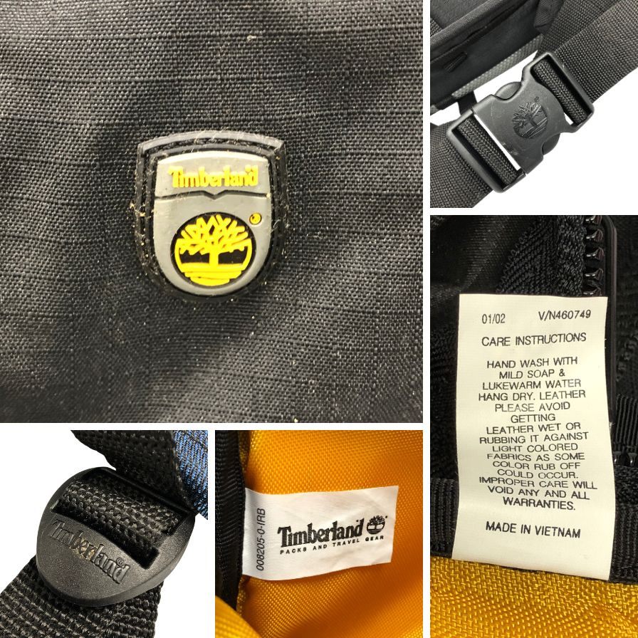 ティンバーランド ウエストバッグ 90s 90年代 旧ロゴ ナイロン キャンバス バッグ ポーチ ネイビー Timberland【AFE3】