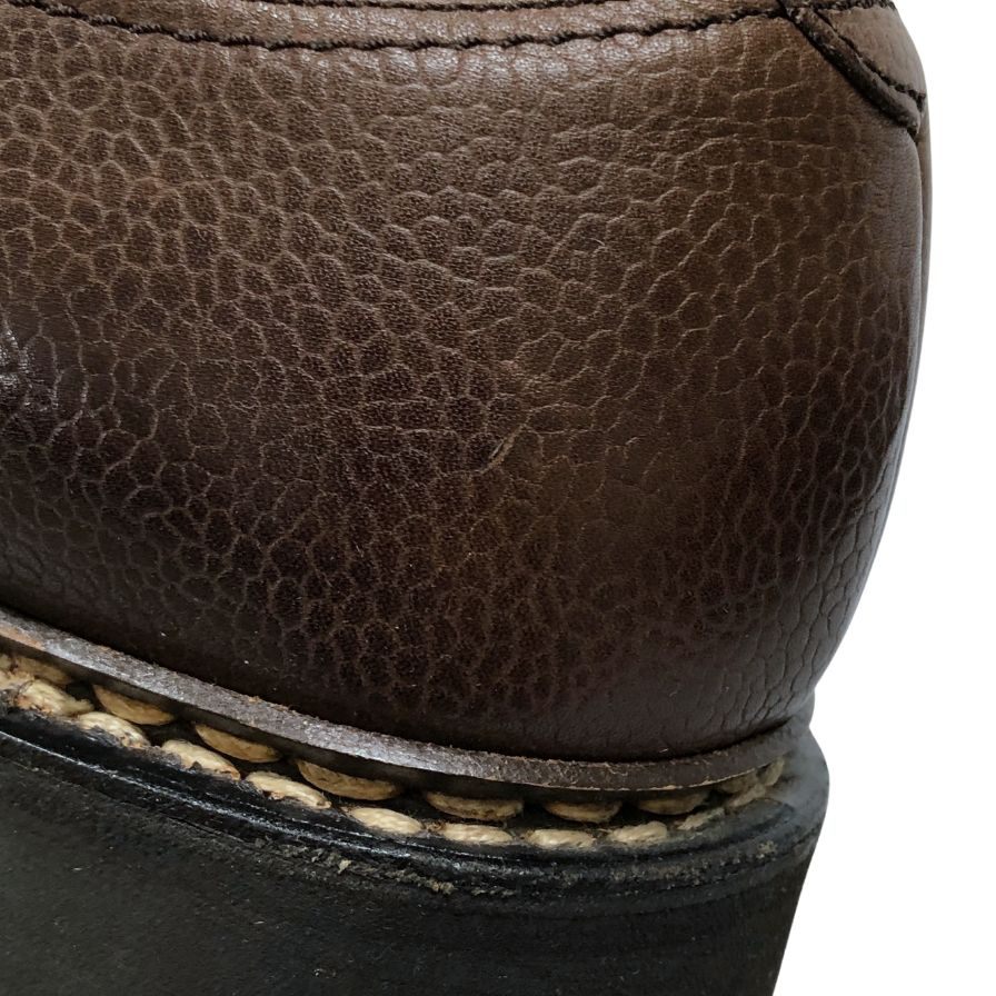 パラブーツ レザーシューズ ダブルモンク ウィリアム グレインカーフ メンズ サイズ8 ブラウン Paraboot WILLIAM ビジネスシューズ 約26.5cm【LA】【中古】