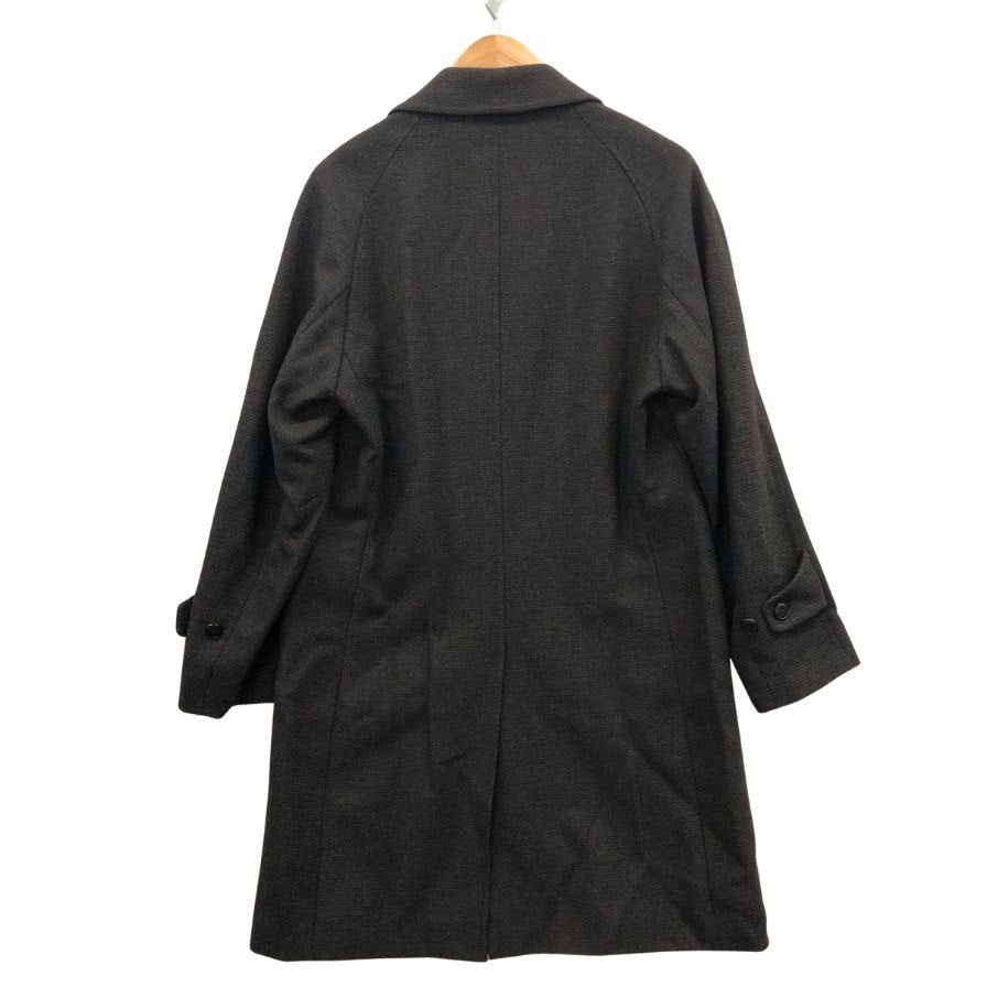 極美品◆銀座 山形屋 ステンカラーコート メンズ ウール ナイロン サイズCV.2343A5 ブラウン GINZA YAMAGATAYA 【AFA10】