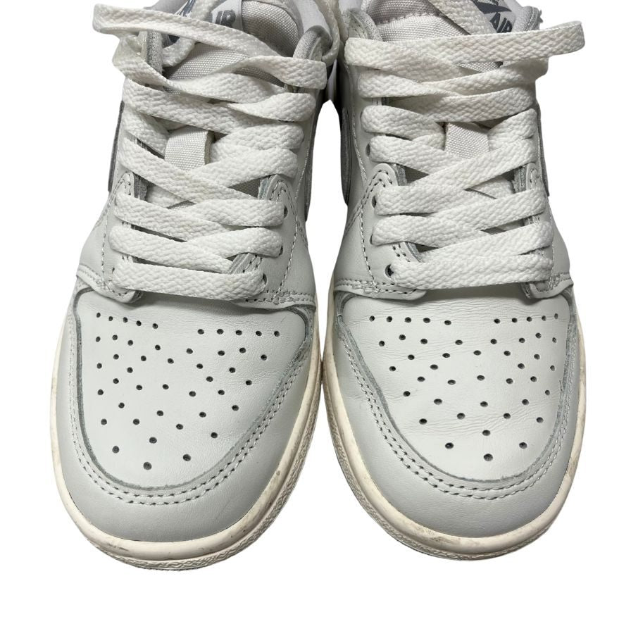 美品◆ナイキ スニーカー エア ジョーダン 1 ロー 85 OG FB9933-100 レディース サイズ23cm ホワイト NIKE AIR JORDAN 1 LOW 85 Neutral Grey【AFD6】