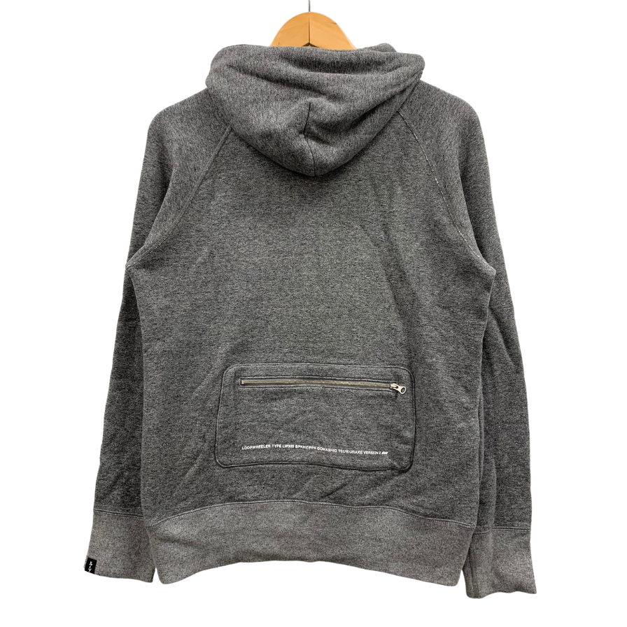 ループウィラー ゴマシオハーフジップパーカー 受注会限定 メンズ サイズM グレー系 Loopwheeler kinitwear 【AFA24】