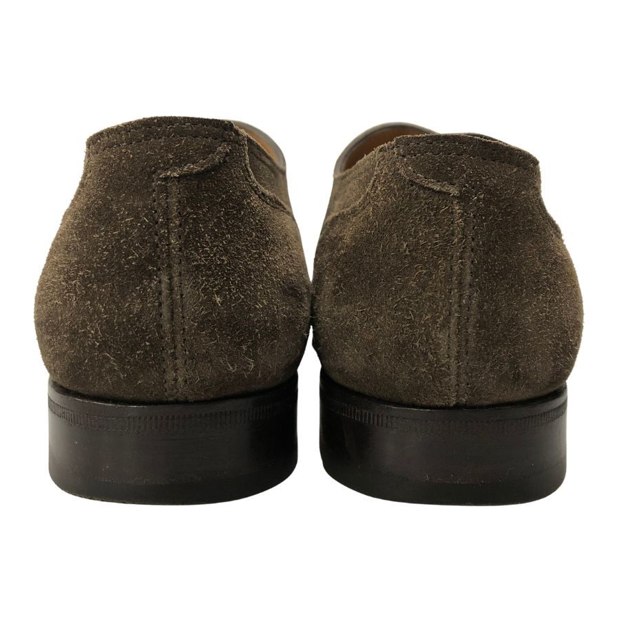 ジョンロブ エンバー ダブルモンク スエード 7000ラスト ブラウン メンズ サイズ6E John Lobb ビジネスシューズ 約24.5cm【LA】【中古】