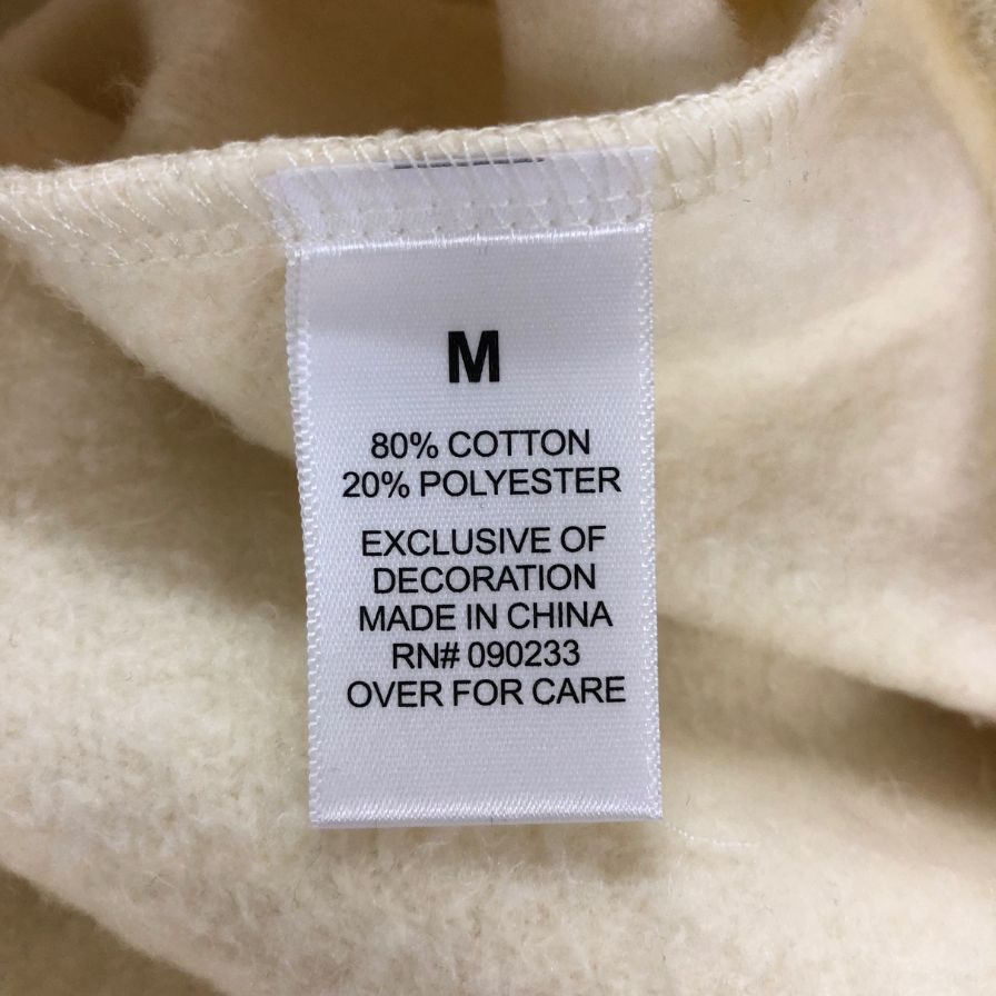 新品同様◆フィアオブゴッド エッセンシャルズ パーカー ロゴ メンズ サイズL ベージュ Fear of God ESSENTIALS 【AFB23】