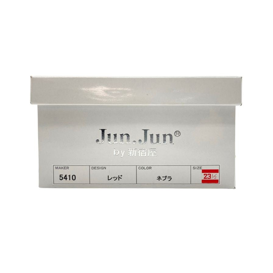ジュンジュンバイ新宿屋 ハイヒール レザー 5410 レッド サイズ23.5cm レディース Jun.Jun by shinjukuya 約23.5cm【7-12】